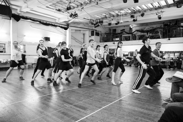 Tom Chambers (Phil Davis) and Aled Jones (Bob Wallace) lead the cast in rehearsal Photo