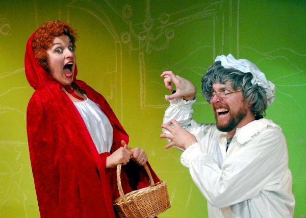 Little Red and Wolf as Grandma:  Nicole D'Onofrio, Hoboken; Gregory Nye, Jersey City Photo