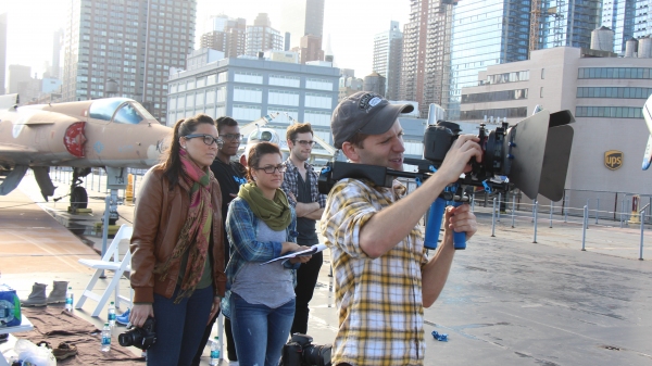 Eric Mann (director of photography) and the crew Photo