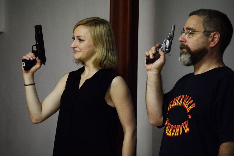 Photo Flash: In Rehearsal for Menier Chocolate Factory's ASSASSINS with Aaron Tveit, Catherine Tate & More! Image