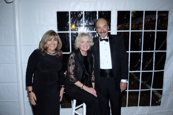 Christine Ebersole with Honoree Bruce Migatz and his wife, Victoria Photo