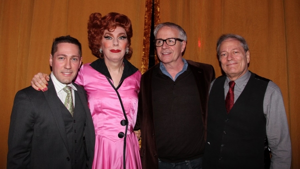 Producers and star Joseph A. Berger, Lypsinka, Kevin Malony, Gerald Herman Photo