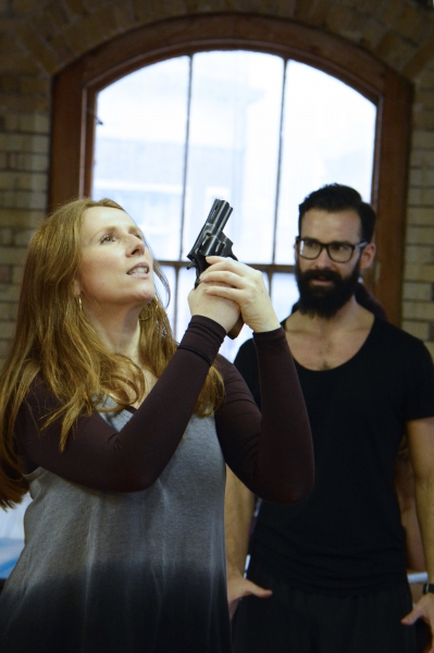 Photo Coverage: ASSASSINS In Rehearsal, Starring Tveit, Parker, McShane and Tate! Image