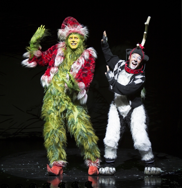 Burke Moses as The Grinch and Jeffrey Schecter as Young Max Photo