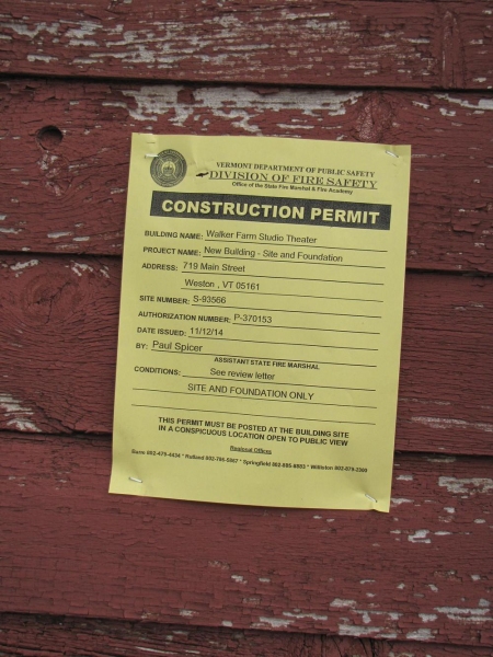 Photo Flash: The Latest Dirt from Weston Playhouse - Construction Begins at Walker Farmstead Image