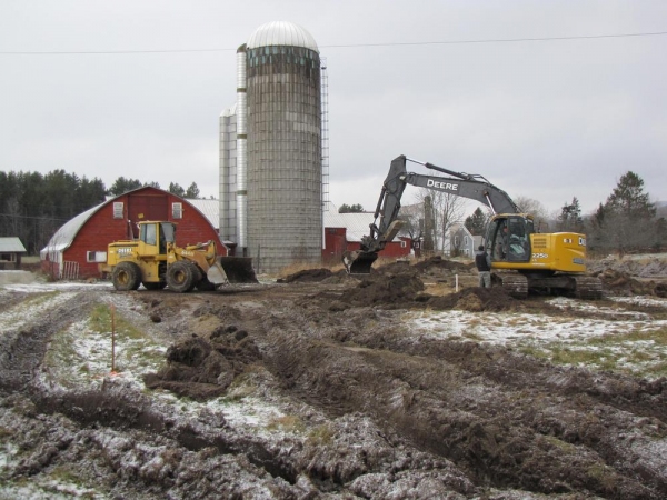 Photo Flash: The Latest Dirt from Weston Playhouse - Construction Begins at Walker Farmstead 