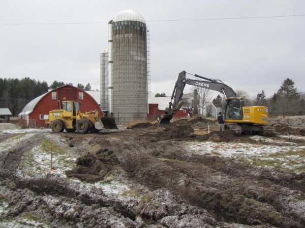 Photo Flash: The Latest Dirt from Weston Playhouse - Construction Begins at Walker Farmstead Image