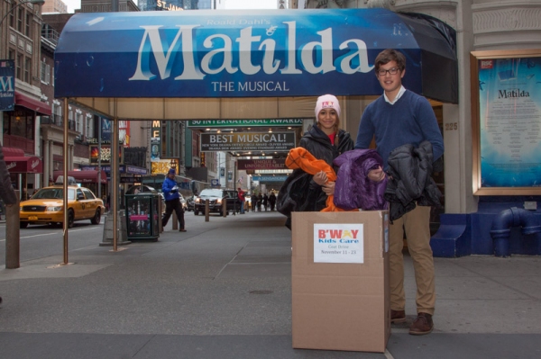Photo Flash: MATILDA Stars Help Launch Coat Drive with Broadway Kids Care  Image