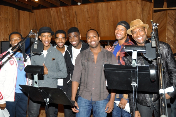 Exclusive Photo Coverage: In the Recording Studio with MOTOWN Cast for Carols for a Cure!  Image