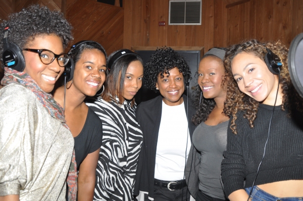 Exclusive Photo Coverage: In the Recording Studio with MOTOWN Cast for Carols for a Cure! Image