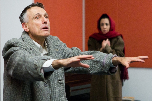 Photo Flash: In Rehearsal with David Greenspan and Jane Cortney for ON THE OTHER SIDE OF THE RIVER Image