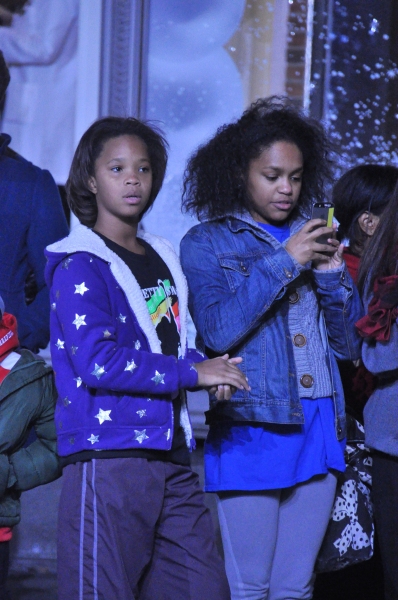 Quvenzhane Wallis watching The Rockettes rehearse Photo