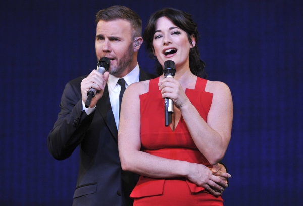 Gary Barlow and Laura Michelle Kelly at 