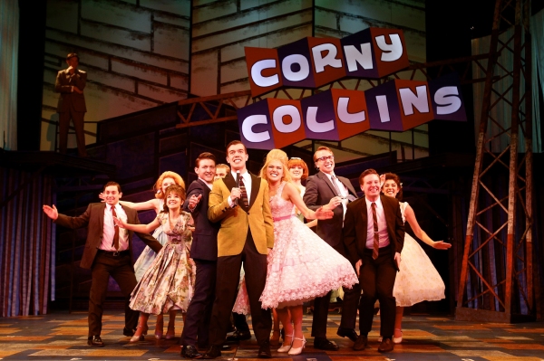 Kyle Anderson (center, as Corny Collins) and the Council Kids Photo