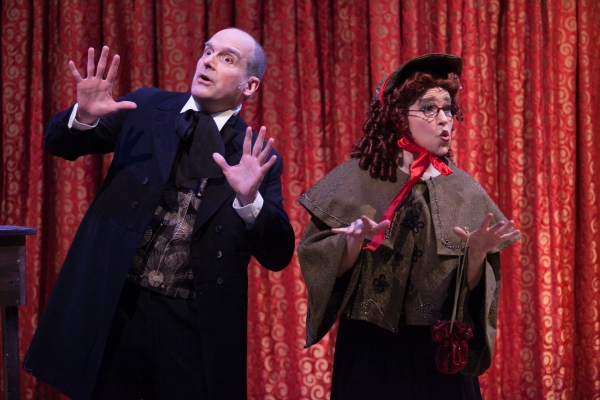 Peter Boyer (Scrooge) and Tracey Stephens  Photo