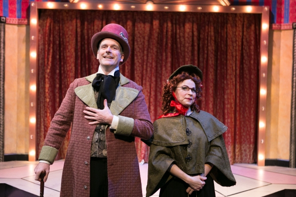 Peter Boyer (Scrooge) and Tracey Stephens  Photo