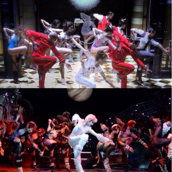 Photo Flash: Saturday Intermission Pics - Dec. 6, Part 2 - DIRTY ROTTEN SCOUNDRELS Parodies CATS, & More Image