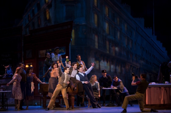 Robert Fairchild, Brandon Uranowicz, Max von Essen and Cast of AN AMERICAN IN PARIS Photo