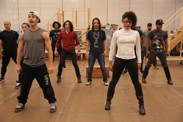 Photo Flash: Go Inside Rehearsals for Public Theater's HAMILTON with Lin-Manuel Miranda & More; Full Cast Announced! Image