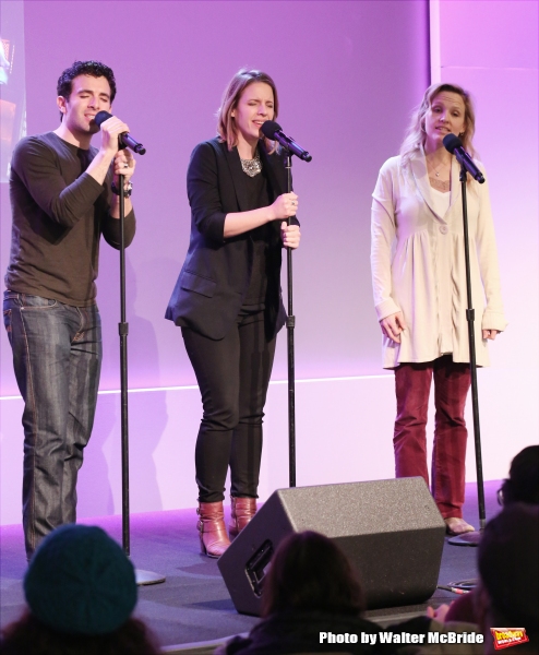 Photo Coverage: BEAUTIFUL's Jessie Mueller, Jarrod Spector & Anika Larsen Perform at Apple Store Soho Photo Coverage: BEAUTIFUL's Jessie Mueller, Jarrod Spector & Anika Larsen Perform at Apple Store Soho Image