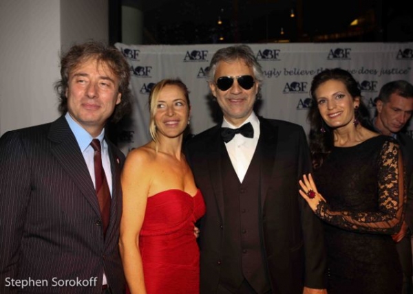 Marco Maccioni, Sabrina Wender, Andrea Bocelli, Veronical Berti Photo