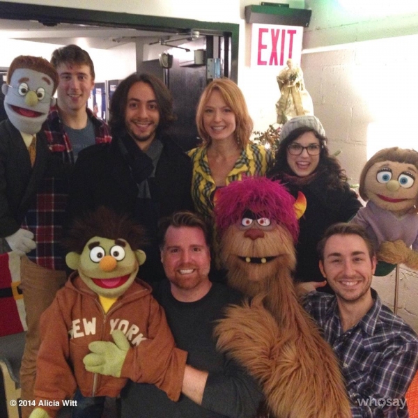 Photo Flash: Alicia Witt Visits AVENUE Q at New World Stages Image