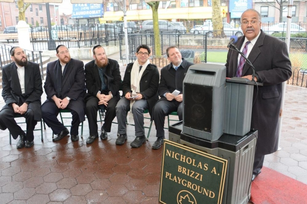 Photo Flash: NYC Parks Cuts Ribbon on Nicholas A. Brizzi Playground Reno in Borough Park Image