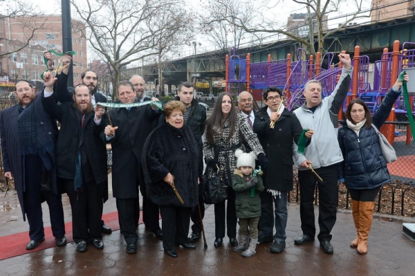 Photo Flash: NYC Parks Cuts Ribbon on Nicholas A. Brizzi Playground Reno in Borough Park Image