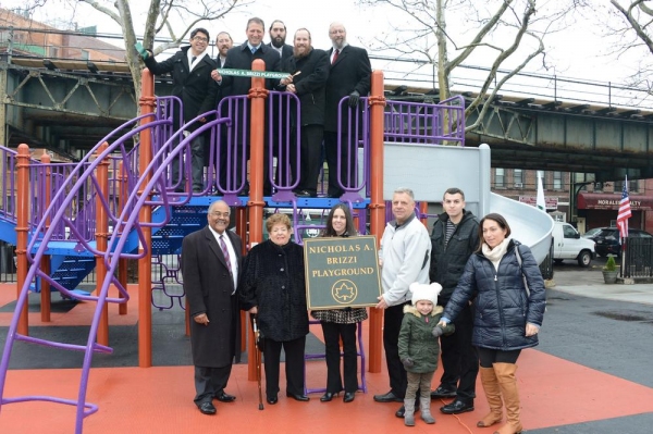 Photo Flash: NYC Parks Cuts Ribbon on Nicholas A. Brizzi Playground Reno in Borough Park Image