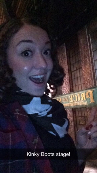 Photo Flash: Saturday Intermission Pics - Dec. 27, Part 2- ON THE TOWN Girls Show Off Handstands, and More! Image