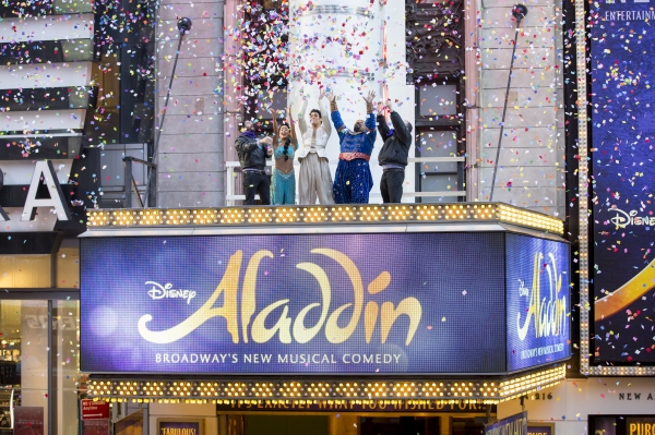 Photo Flash: Happy New Year! ALADDIN Cast Preps for 2015 in Times Square Image
