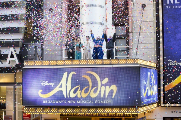 Photo Flash: Happy New Year! ALADDIN Cast Preps for 2015 in Times Square Image