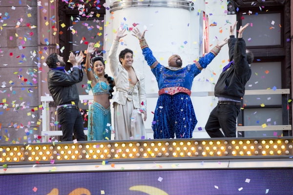 Photo Flash: Happy New Year! ALADDIN Cast Preps for 2015 in Times Square Image