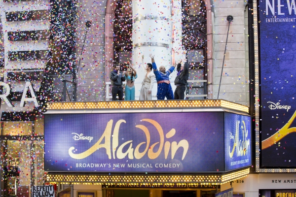 Photo Flash: Happy New Year! ALADDIN Cast Preps for 2015 in Times Square Image
