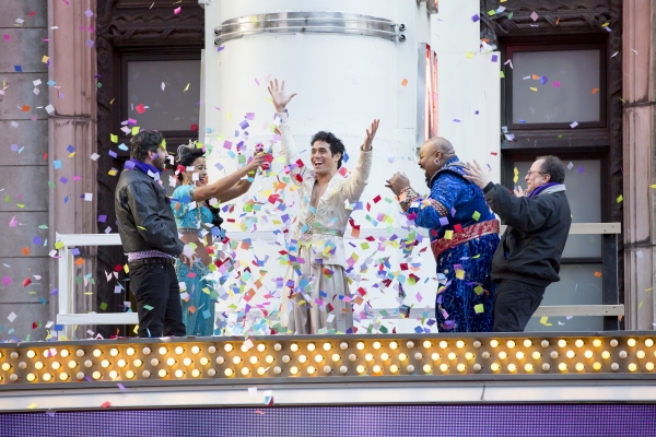 Photo Flash: Happy New Year! ALADDIN Cast Preps for 2015 in Times Square Image