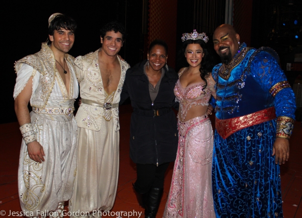 Photo Coverage: Audra McDonald Gets Her Wishes Granted Backstage at Aladdin! Image