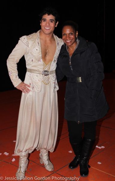 Photo Coverage: Audra McDonald Gets Her Wishes Granted Backstage at Aladdin! Image