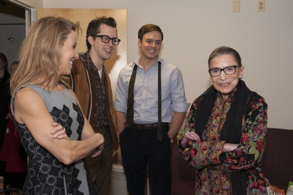 Photo Flash: Backstage With Justice Ruth Bader Ginsburg, Sheryl Crow, and the Cast of DINER Image