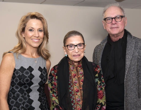 Sheryl Crow, Justice Ruth Bader Ginsburg, and Barry Levinson Photo