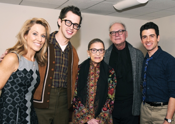 Sheryl Crow, Josh Grisetti, Justice Ruth Bader Ginsburg, Barry Levinson and Adam Kant Photo