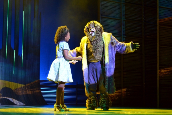 Destinee Rea, as Dorothy, and Trevor Dion Nicholas, as the Lion Photo