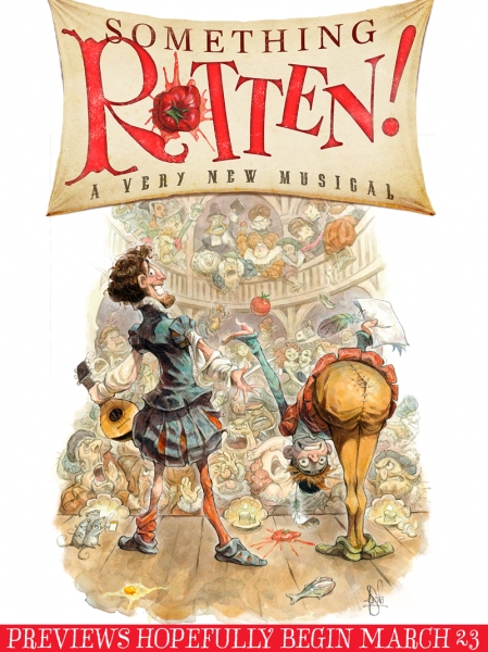 Photo Flash: Quirky New Poster for Broadway's SOMETHING ROTTEN! Image