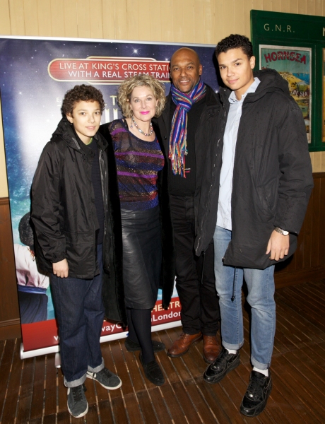 Benjamin, Fiona Hawthorne , Colin Salmon and Eden  Photo