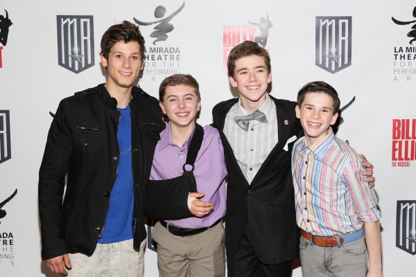 Cast members Brandon Forrest, Noah Parets (cast for Billy before breaking his arm in  Photo