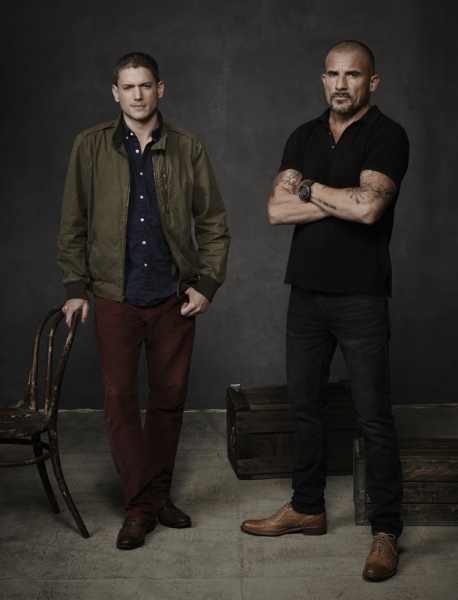 Photo Flash: First Look at PRISON BREAK's Wentworth Miller and Dominic Purcell on THE FLASH Image