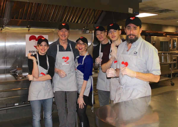 Photo Flash: YOU CAN'T TAKE IT WITH YOU Cast Lends a Helping Hand at God's Love We Deliver Image
