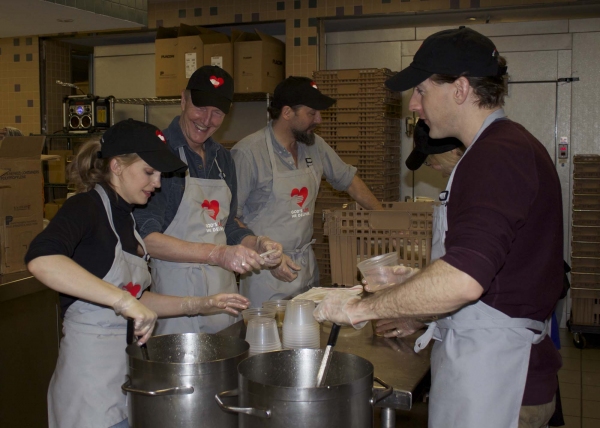 Photo Flash: YOU CAN'T TAKE IT WITH YOU Cast Lends a Helping Hand at God's Love We Deliver Image