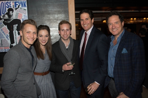 Photo Flash: HAMILTON Celebrates First Preview at the Public with Lin-Manuel Miranda, Laura Osnes, Brian d'Arcy James and More Image