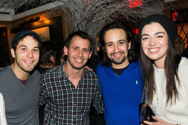 Photo Flash: HAMILTON Celebrates First Preview at the Public with Lin-Manuel Miranda, Laura Osnes, Brian d'Arcy James and More Image