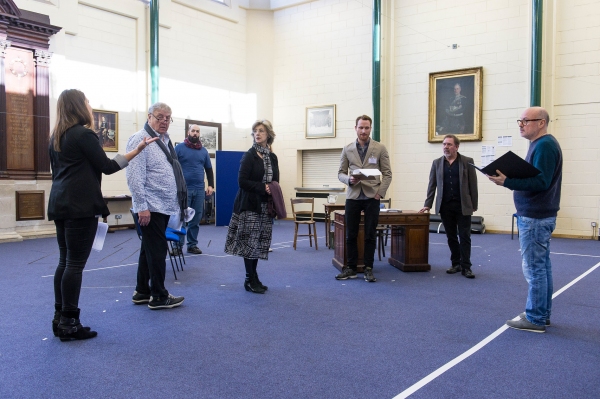 Photo Flash: In Rehearsal with James Dreyfus & More for UK Tour of HARVEY Image